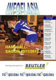 Infoflash August 2011 - Handballclub Goldau