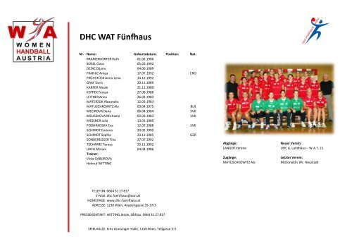 WHA-Pressemappe (PDF Größe: 1.9 MB) - ZV Handball McDonald´s ...