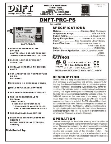 DNFT-PRG-PS - Whitlock Instruments