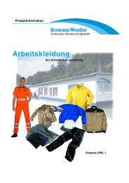 Arbeitskleidung - Hermann Wendler GmbH