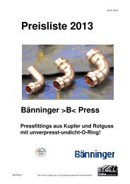 Preisliste 2013