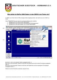 RePro-Daten in Live-Ticker einstellen - deutscher eisstock - verband ...