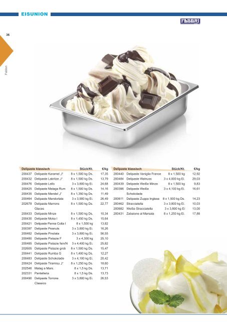 Eisunion Katalog 2012 /2013