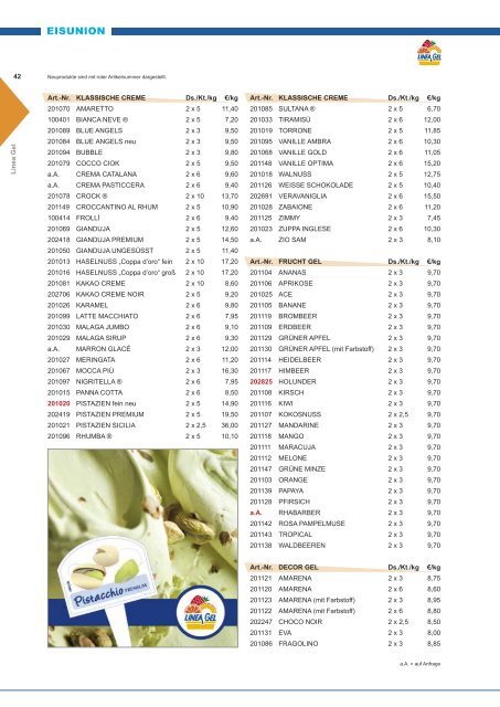 Eisunion Katalog 2012 /2013