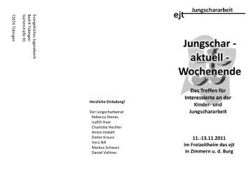 Ausschreibung Jungschar-aktuell 2011.pdf - Evangelisches ...