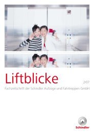 Liftblicke - bei Schindler Österreich