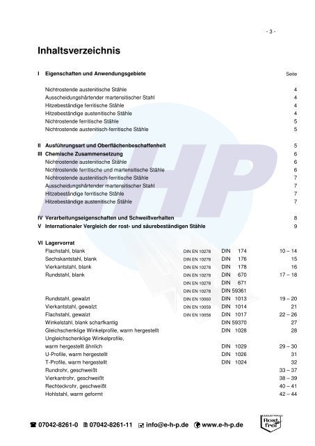 gesamte Lagerliste ausdrucken - EHP GmbH