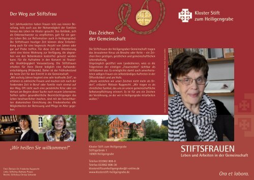 STIFTSFRAUEN - Kloster Stift zum Heiligengrabe
