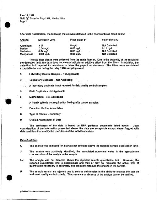 Dames & Moore, 1999 - USDA Forest Service