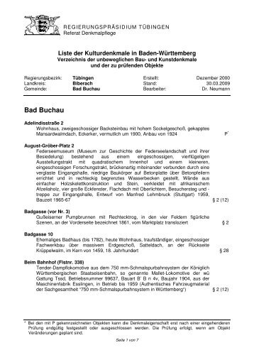 Bad Buchau, Vorlage Internet - Landkreis Biberach