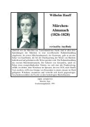 Das Kalte Herz Wilhelm Hauff