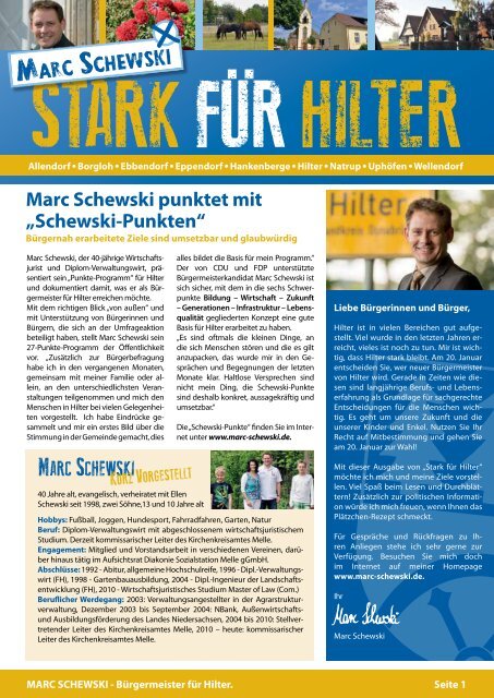 Hilter – Gemeinde mit Bildung - Marc Schewski