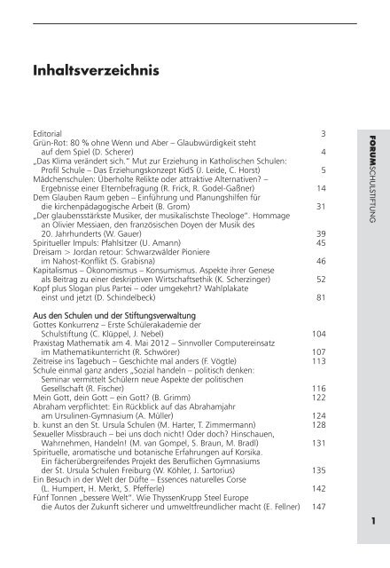 Aus Den Schulen Schulstiftung Der Erzdiozese Freiburg