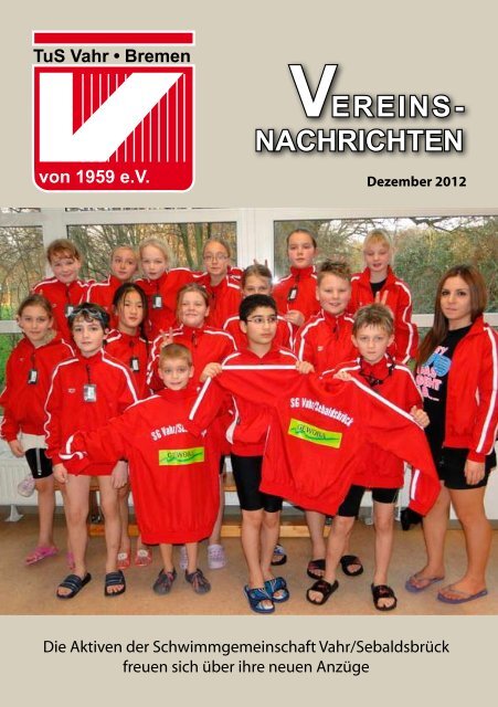 Vereins-Nachrichten Dezember 2012 - beim TuS Vahr-Bremen eV