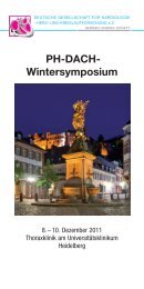 PH-DACH- Wintersymposium - Thoraxklinik Heidelberg