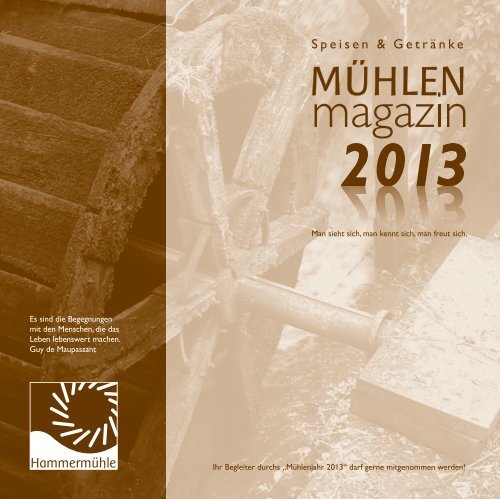 Mühlenmagazin - Hammermühle