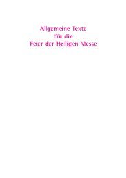 Allgemeine Texte für die Feier der Heiligen Messe - Redemptoristen