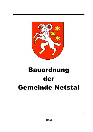 Bauordnung der Gemeinde Netstal - Gemeinde Glarus