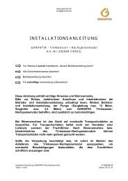 INSTALLATIONSANLEITUNG