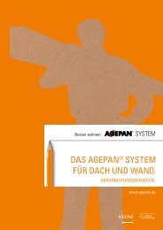 Das agepan® system für Dach unD WanD.