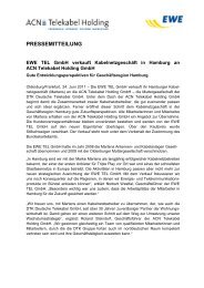 PRESSEMITTEILUNG - Martens Deutsche Telekabel