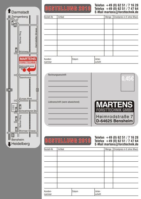 Martens Katalog 2013 - MARTENS Forsttechnik GmbH