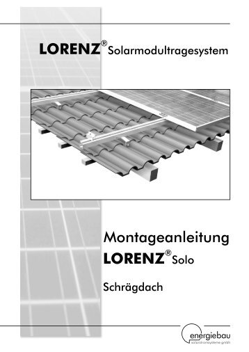 Montageanleitung LORENZ LORENZ - Eco-logisch