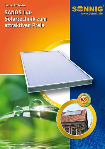 SANOS L40 Solartechnik zum attraktiven Preis - Pichler Systemtechnik