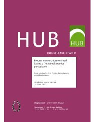 HUB RESEARCH PAPER - Hogeschool-Universiteit Brussel