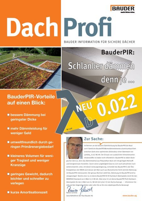 Dachprofi... - Paul Bauder AG