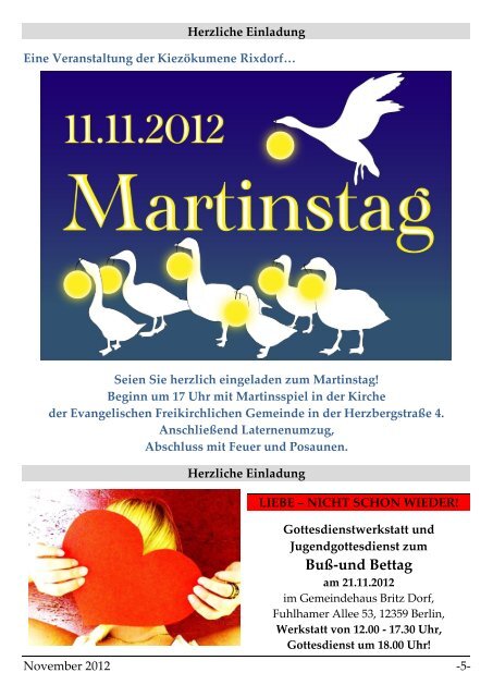 November 2012 - Ev. Kirchengemeinde Rixdorf