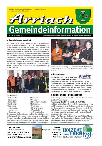 Februar 2011 - Gemeinde Arriach