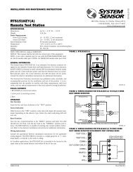 RTS151KEY(A) Remote Test Station - System Sensor