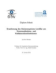 Ausarbeitung - Professur Graphische Datenverarbeitung - Goethe ...