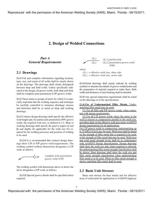 2. Design of Welded Connections - Awssection.org