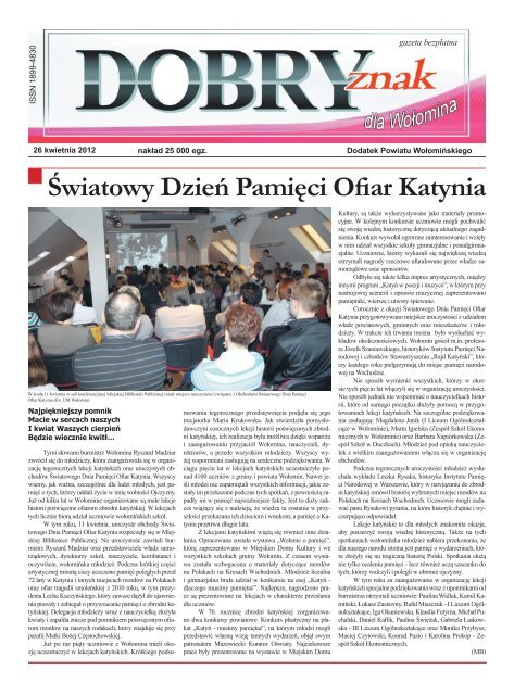 Światowy Dzień Pamięci Ofiar Katynia - Dobry znak