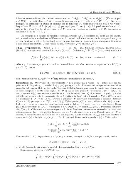 G. Gilardi, Analisi Funzionale - Dipartimento di Matematica