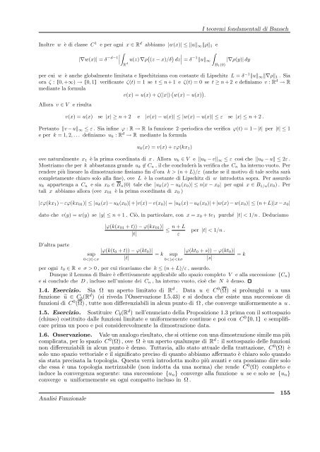 G. Gilardi, Analisi Funzionale - Dipartimento di Matematica