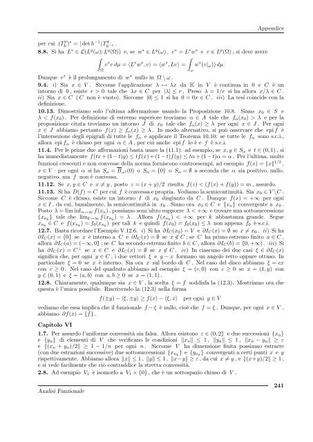 G. Gilardi, Analisi Funzionale - Dipartimento di Matematica