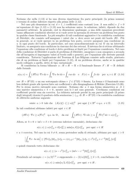 G. Gilardi, Analisi Funzionale - Dipartimento di Matematica