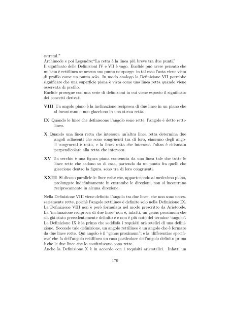 Capitolo 1 “Prematematica” e Matematica antica