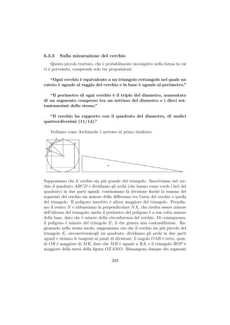 Capitolo 1 “Prematematica” e Matematica antica