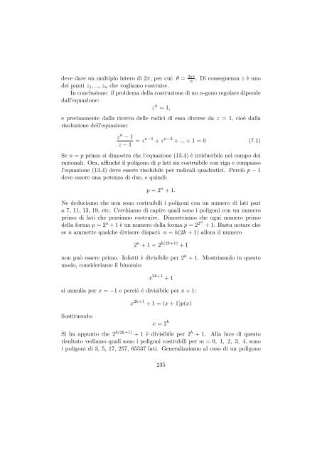 Capitolo 1 “Prematematica” e Matematica antica