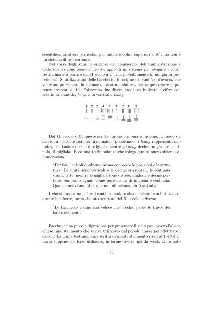 Capitolo 1 “Prematematica” e Matematica antica