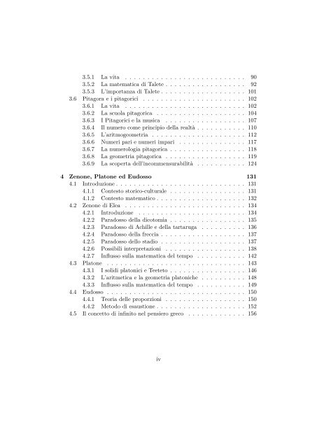 Capitolo 1 “Prematematica” e Matematica antica