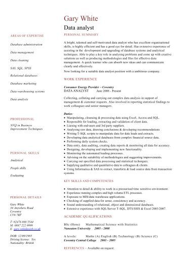 copywriter cv sample