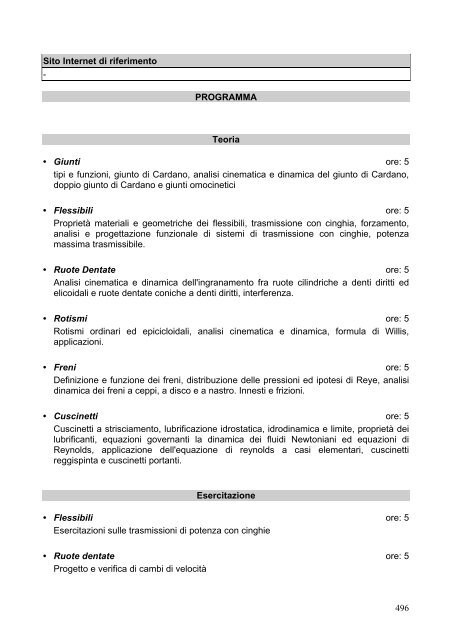 Facoltà di Ingegneria - Udu Lecce