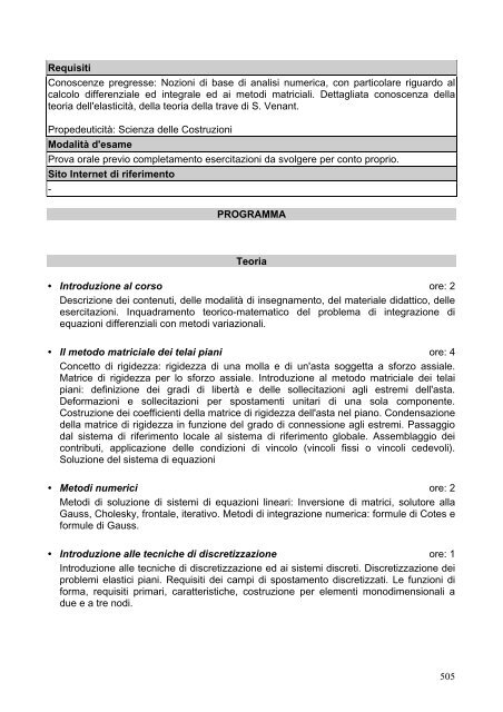 Facoltà di Ingegneria - Udu Lecce