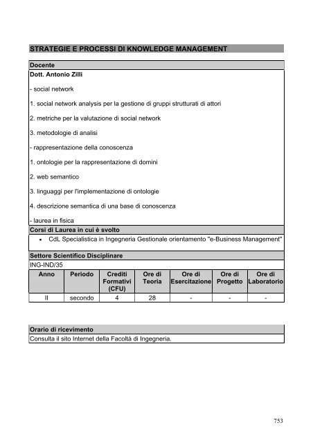 Facoltà di Ingegneria - Udu Lecce