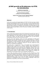 3C-SiC growth on Si substrates via CVD: An introduction - Mansic